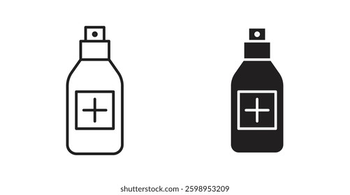 Medical pump vector line icon illustration collection.