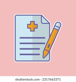 Medical recipe free icon design vector