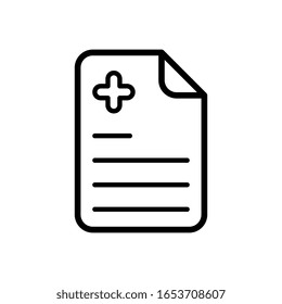 medical recipe icon design vector template