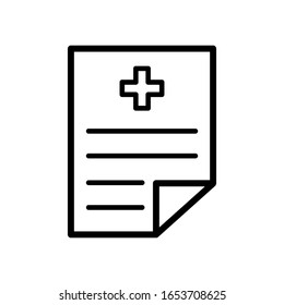 medical recipe icon design vector template