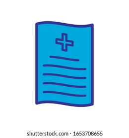 medical recipe icon design vector template