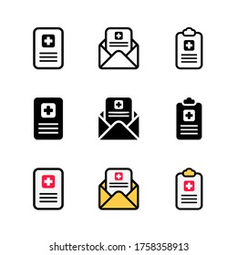 Medical Recipe Icon : Medical Theme, Pharmaceutical Theme, Healthcare Theme, Infographics and Other Graphic Related Assets.