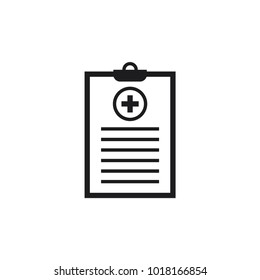 Vektor Stok Clinical Record Prescription Medical Checkup Report (Tanpa