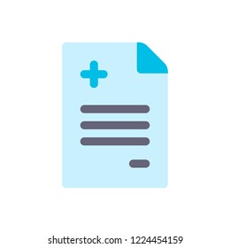 medical record flat icon