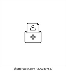 medical record free icon vector