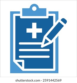 Medical Record Icon Element For Design