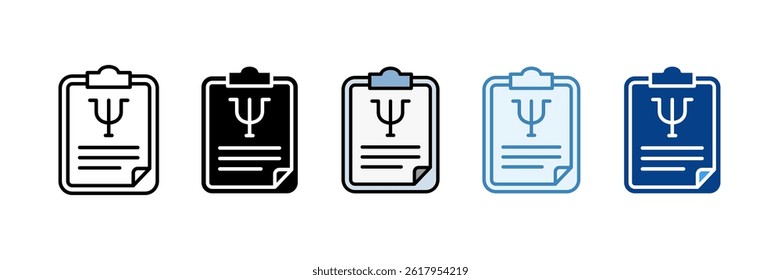Medical Record Icon Set Multiple Style Collection