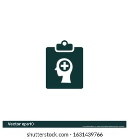 medical record icon symbol design element eps10