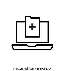 Medical Record Icon Vector Design