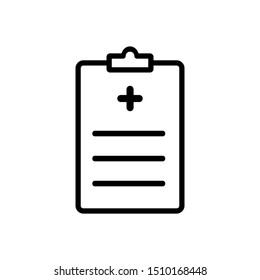 Medical Record Icon Vector Design