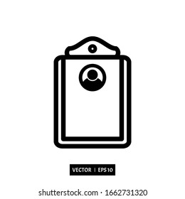 medical record icon vector illustration simple design