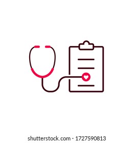 Medical record icon vector illustration