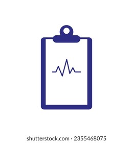 Medical record icon. Vector illustration. EPS 10.
