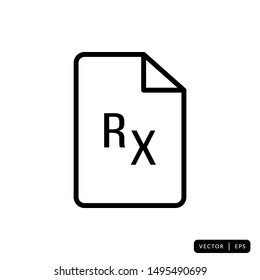 Medical Record Icon Vector - Sign or Symbol