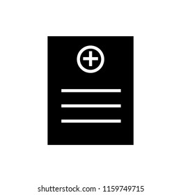 medical record icon vector template