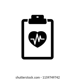 medical record icon vector template