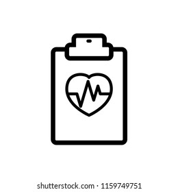 medical record icon vector template
