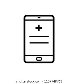 medical record icon vector template