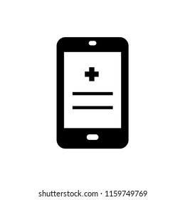 medical record icon vector template