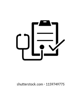 medical record icon vector template