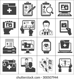 Medical Record Icons Sett