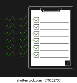 medical record in tablet