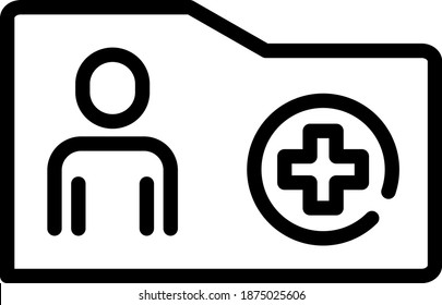 Medical Records Icon , vector