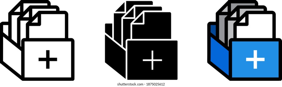 Medical Records Icon , vector