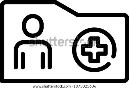Medical Records Icon , vector