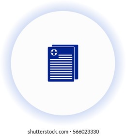 Medical records  icon. Vector design. 
