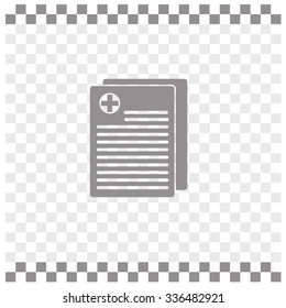 Medical records vector icon.