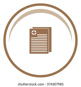 Medical records vector icon.