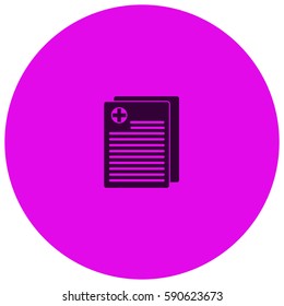 Medical records vector  icon