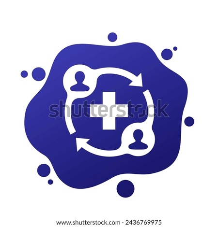 Medical referrals icon for web