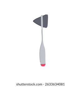 medical reflex hammer cartoon. tool examination, healthcare instrument, testing response medical reflex hammer sign. isolated symbol vector illustration