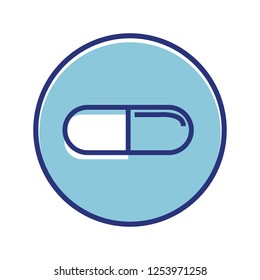 Medical related offset style vector illustration icon