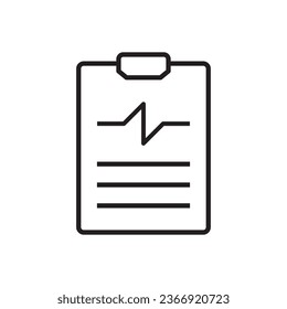 Medical report clipboard icon symbol vector