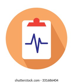 
Medical Report Colored Vector Icon
