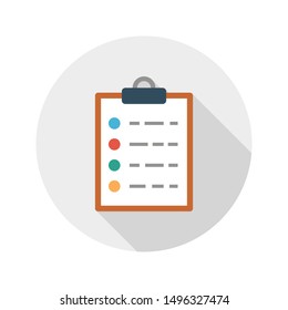 medical report glyph flat vector icon