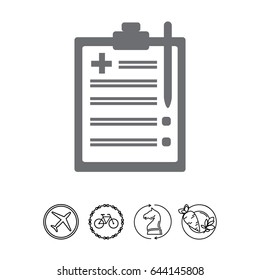 Medical report icon