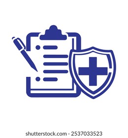 Medical Report Icon. Collection of Clipboard