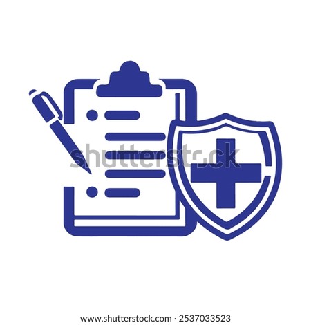 Medical Report Icon. Collection of Clipboard