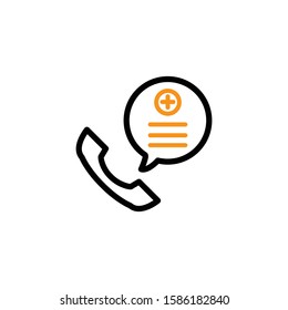 Medical report icon design template