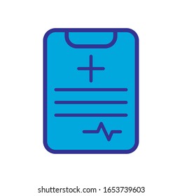 medical report icon design vector template