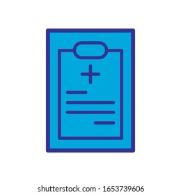 medical report icon design vector template