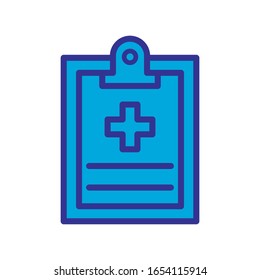 medical report icon design vector template