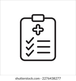 medical report icon design vector template