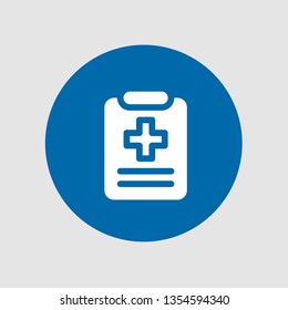  Medical report icon. Editable  Medical report icon for web or mobile.