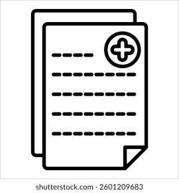 Medical Report Icon Element For Design