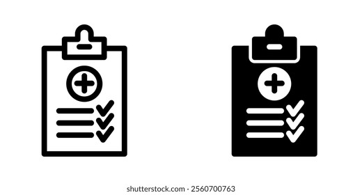 Medical Report icon illustration vector design template